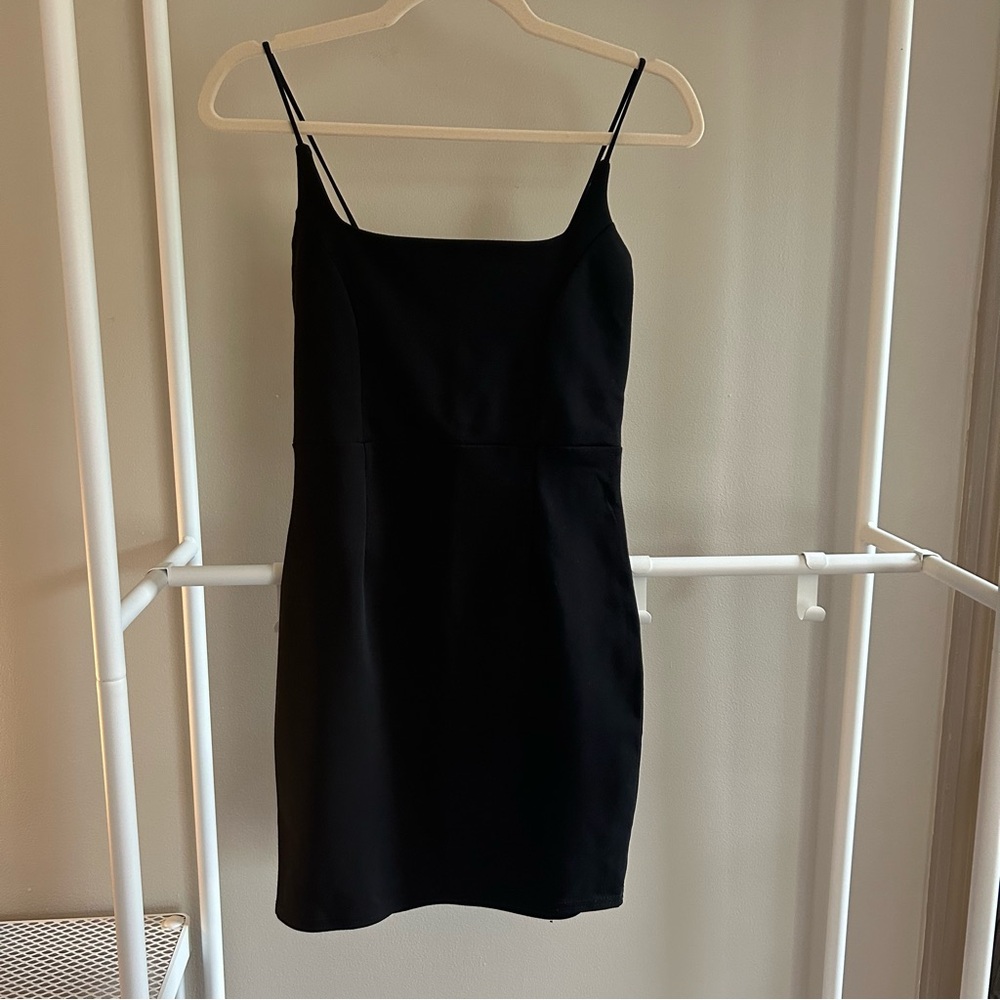⭐️ Nasty Gal black cami mini dress Size 2